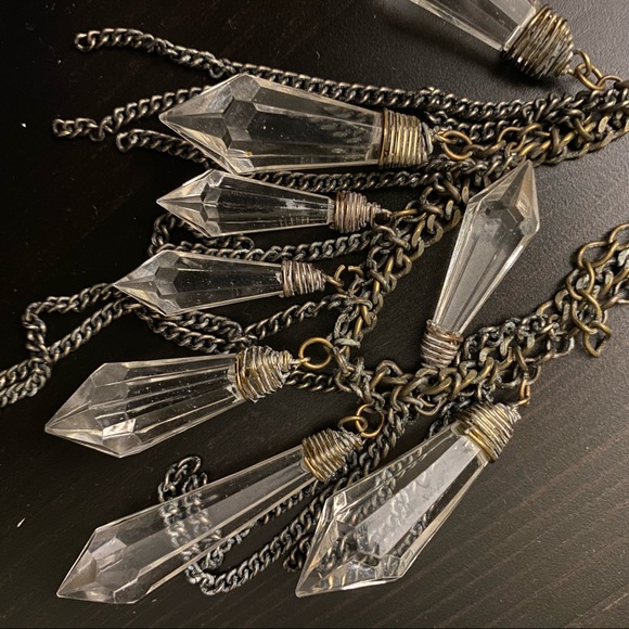 BOHO style crystal / prism bracelet - Picture 2 of 3